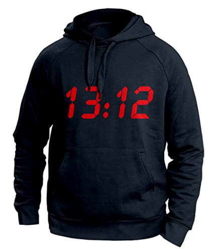 Dressfactor ACAB Herren Hoodie | 13:12 LCD Time Uhrzeit | All Cops Are Bastards | Farbe Schwarz Größe XXL von Dressfactor