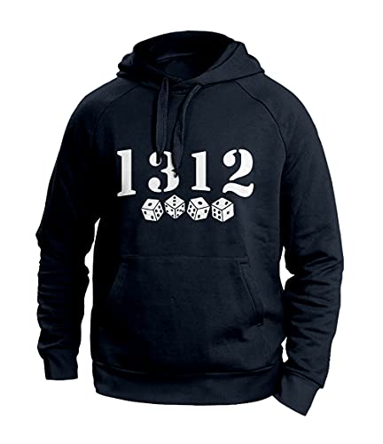 Dressfactor ACAB Herren Hoodie | 1312 Würfel | All Cops Are Bastards | Farbe Schwarz | Größe L von Dressfactor