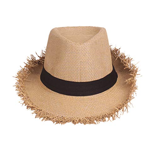 Dressin Sommer Visieren Hüte Männer Sonnenhüte fur Angeln Breite Krempe Sonnen Baseball Caps Floppy-Panamahut Bucket Hat Caps Breite Krempe Strohhut Strand Hat Coole UV-Schutz Eimerhut von Dressin