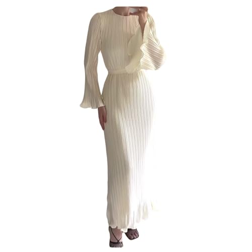 Dressnu Langes Damenkleid, Midi-Kleid, ausgestellte Ärmel, Weiss/opulenter Garten, Klein Dressnu Langes Damenkleid, Midi-Kleid, ausgestellte Ärmel, Weiss/opulenter Garten, Klein von Dressnu