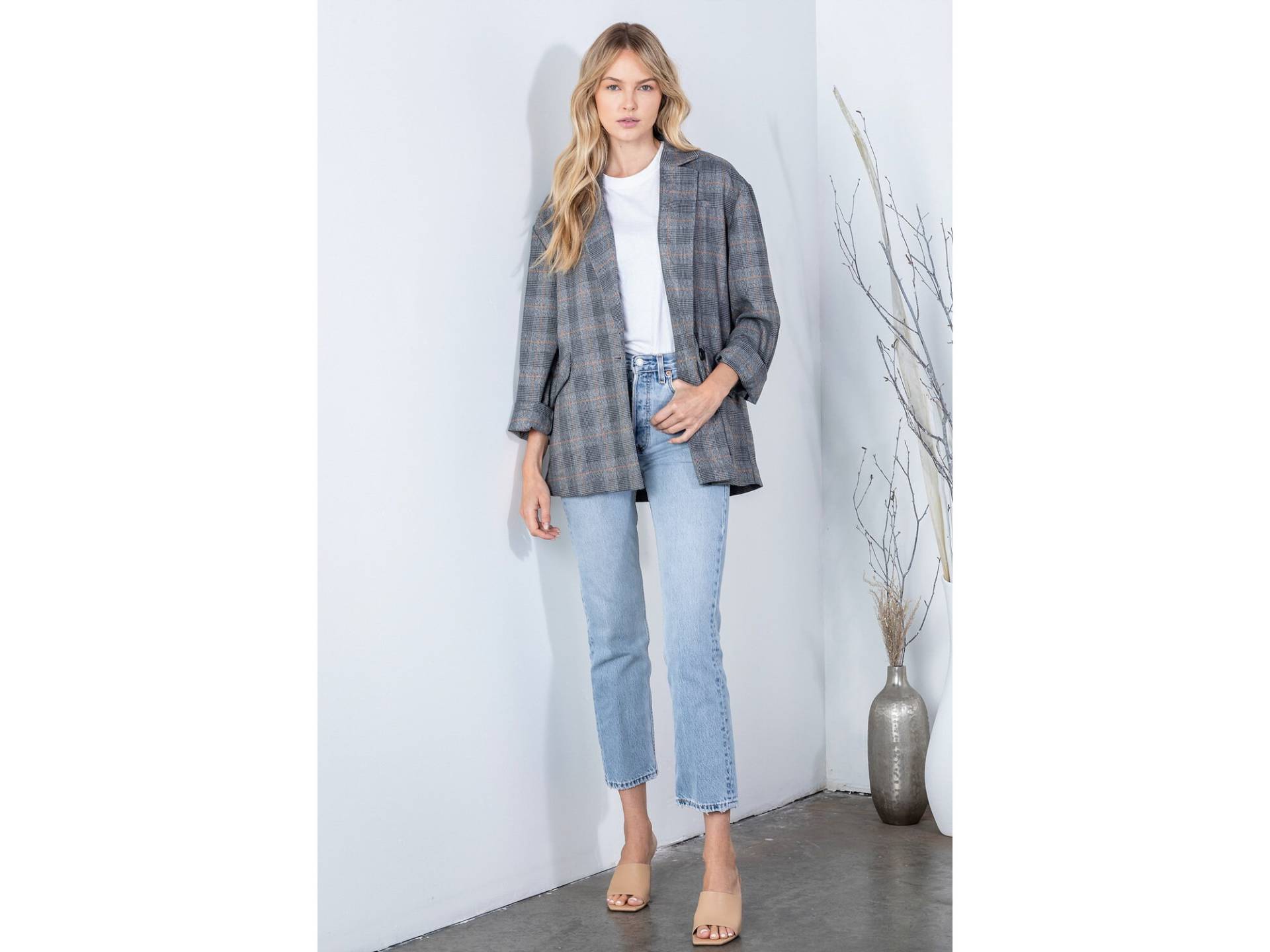 Oversized Karierter Blazer von Dressrae