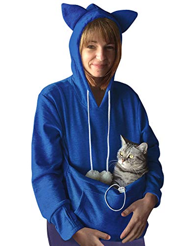 Dresswel Damen Kapuzenpullover Pulli mit Hundetasche Katzen Hund Tasche Hoodie Katze Sweatshirt Pullover mit Kapuze Katzenpulli Beutel Langarm Herbst Winter Dresswel Damen Kapuzenpullover Pulli mit Hundetasche Katzen Hund Tasche Hoodie Katze Sweatshirt Pullover mit Kapuze Katzenpulli Beutel Langarm Herbst Winter von Dresswel