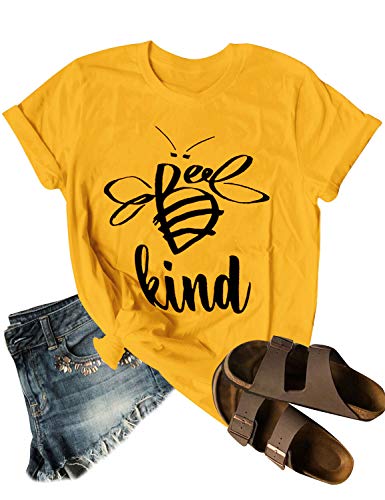 Dresswel Damen T-Shirt mit niedlichem Bienenen-Motiv, bedruckt - - Klein von Dresswel