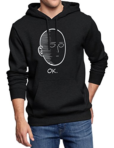 Dresswel Unisex OK One Punch Man Hoodie Herren Damen Kapuzenpullover Oberteile Hooded Sweatshirt Fleece Pullover Kapuzensweater Herbst Winter von Dresswel