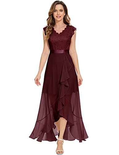 Dressystar Damen Elegant Abendkleider Hochzeit V-Ausschnitt Ballkleider Maxi Lang Brautjunferkleid Burgunderrot S Dressystar Damen Elegant Abendkleider Hochzeit V-Ausschnitt Ballkleider Maxi Lang Brautjunferkleid Burgunderrot S von Dressystar