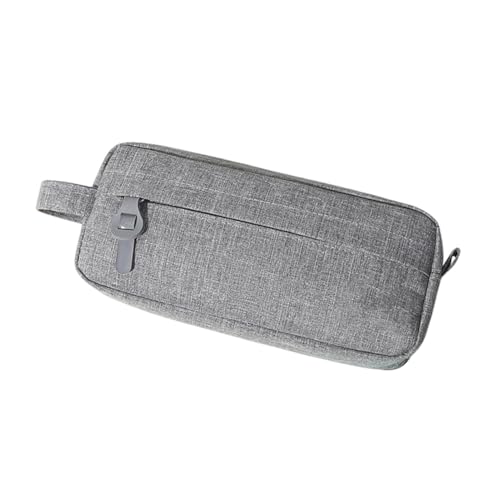 Dreuhuing Federmäppchen, Schreibwaren-Organizer-Tasche mit Reißverschluss, ästhetischer Schulbedarf, großes Fassungsvermögen, Federmäppchen für Schule, Studio, Reisen, grau, Refer to Description, von Dreuhuing
