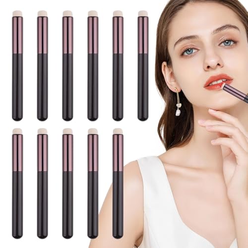 Dreuhuing Lippenpinsel für Lippenstift, Pinsel für Lipliner | Set mit 10 Make-up-Mischapplikatoren - Mehrzweck-Lippen-Make-up-Pinsel, Applikator mit rundem Ende, Beauty-Tool für Frauen und Mädchen von Dreuhuing