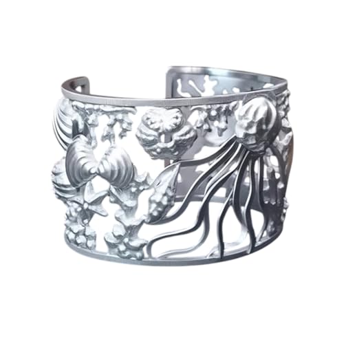 Dreuhuing Meeresarmband | modisches Armband für Mädchen | modischer klobiger Handgelenkschmuck, dekorativer Öffnungsarmreif für Mutter und Frauen von Dreuhuing