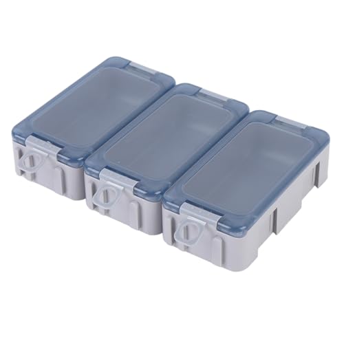 Kleine Tackle -Box, Tragbare Wasserfeste PP Mini Utility Lurer Lures Fishing Tackle Organizer Behälter (Gray) von Drfeify