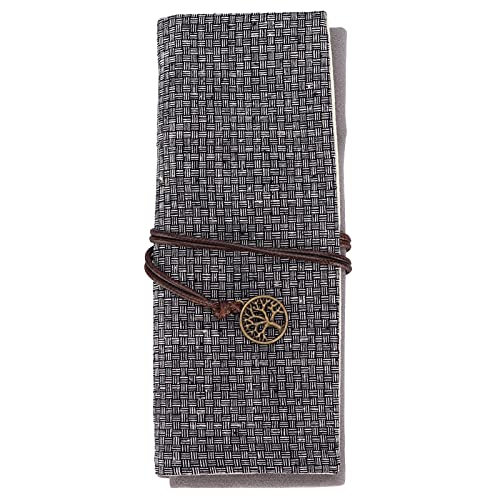 DriKou Bleistiftkoffer, Leichtgewicht mit großer Kapazität tragbarer Stiftrollenpolster für Stifte Kugelschreiber Stifte Gel Stifte von DriKou