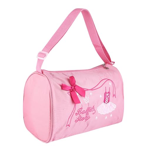 DriKou süßer Ballett -Tanz -Rucksack, Girl Kidstutu Kleid Tanz gesticktes Tote Geburtstag, Weihnachten (Pink) (Rosa) von DriKou