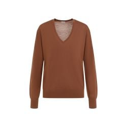 Dries Van Noten Damenpullover Aus Merinowolle In Braun von Dries Van Noten