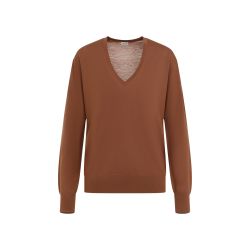 Dries Van Noten Damenpullover Aus Merinowolle In Braun von Dries Van Noten