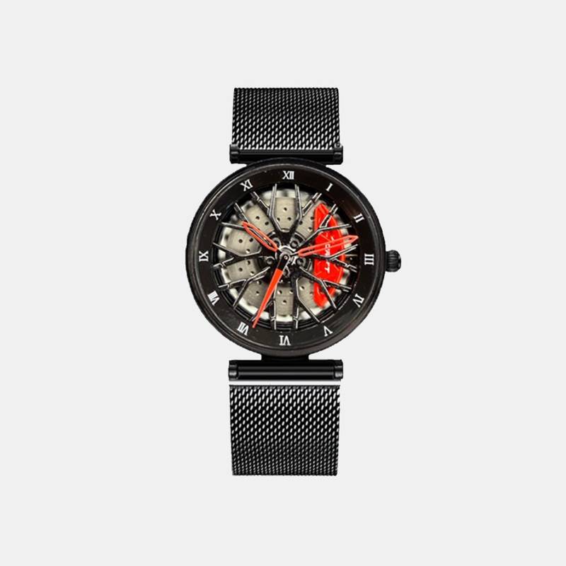 Driftelement Motorsport Rim Watch For Women - Sports Car in 3D Design Custom Designer With Mineral Glass Quartz von DriftElement
