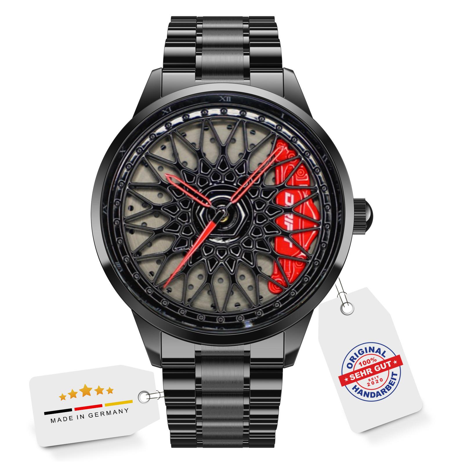 Driftelement Racing Rim Watch - Motorsport-Inspired Watch With Rim Design, High-Quality Stainless Steel Case & Precise Quartz Movement Driftelement Racing Rim Watch - Motorsport-Inspired Watch With Rim Design, High-Quality Stainless Steel Case & Precise Quartz Movement von DriftElement