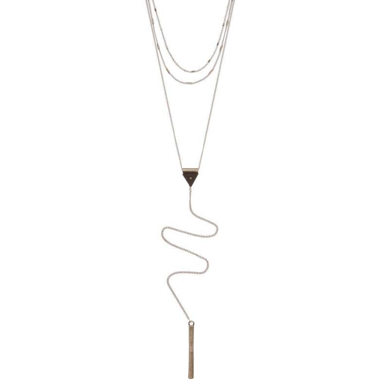 Hitch Halskette - Geschichtete Halskette, Zierlichen Schmuck, Feine Kette, Silber, Lapis, Einfach, Schichtung Brautjungfer Schmuck von DriftwoodMemory