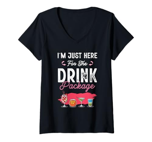 Damen Kreuzfahrt Urlaub Lustig Trinken Cocktail Party Shirt T-Shirt mit V-Ausschnitt Damen Kreuzfahrt Urlaub Lustig Trinken Cocktail Party Shirt T-Shirt mit V-Ausschnitt von Drink Package Kreuzfahrt Cocktail Urlaub Geschenk