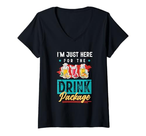 Damen Kreuzfahrt Urlaub Lustig Trinken Cocktail Party Shirt T-Shirt mit V-Ausschnitt Damen Kreuzfahrt Urlaub Lustig Trinken Cocktail Party Shirt T-Shirt mit V-Ausschnitt von Drink Package Kreuzfahrt Cocktail Urlaub Geschenk