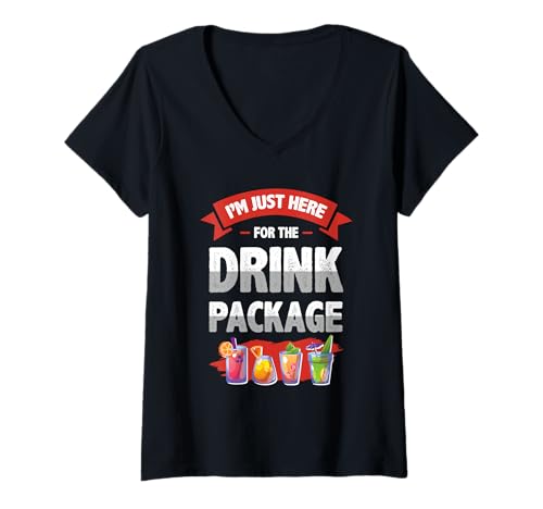 Damen Kreuzfahrt Urlaub Lustig Trinken Cocktail Party Shirt T-Shirt mit V-Ausschnitt Damen Kreuzfahrt Urlaub Lustig Trinken Cocktail Party Shirt T-Shirt mit V-Ausschnitt von Drink Package Kreuzfahrt Cocktail Urlaub Geschenk