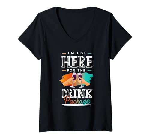 Damen Kreuzfahrt Urlaub Lustig Trinken Cocktail Party Shirt T-Shirt mit V-Ausschnitt Damen Kreuzfahrt Urlaub Lustig Trinken Cocktail Party Shirt T-Shirt mit V-Ausschnitt von Drink Package Kreuzfahrt Cocktail Urlaub Geschenk