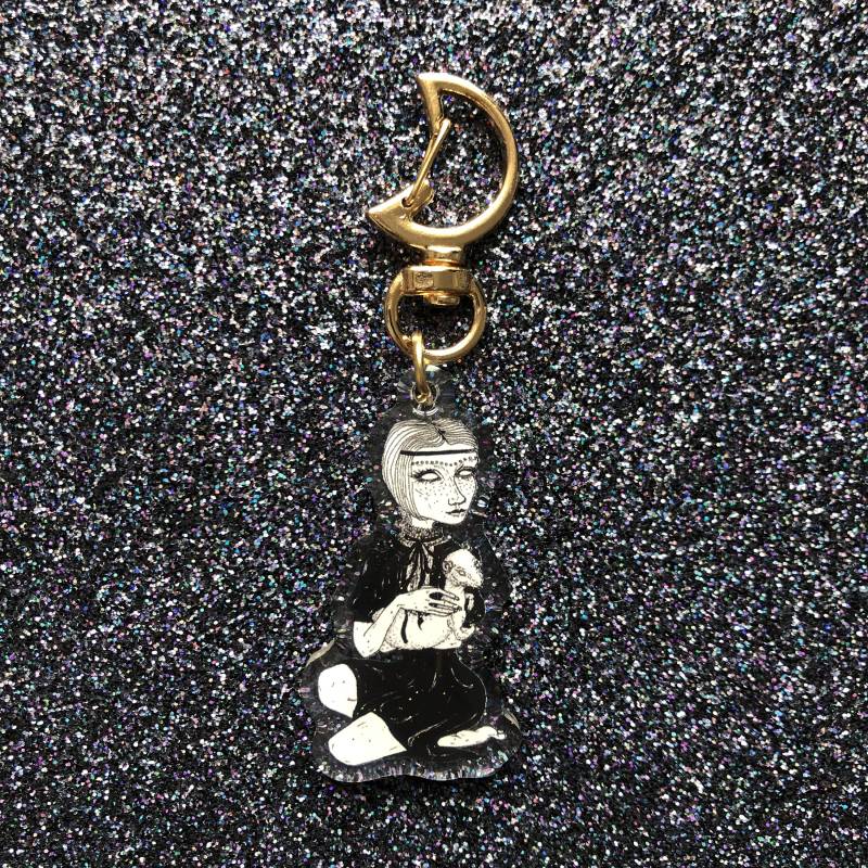 Hermelin Schlüsselanhänger Hermelin Schlüsselanhänger von DrinkMeHanna