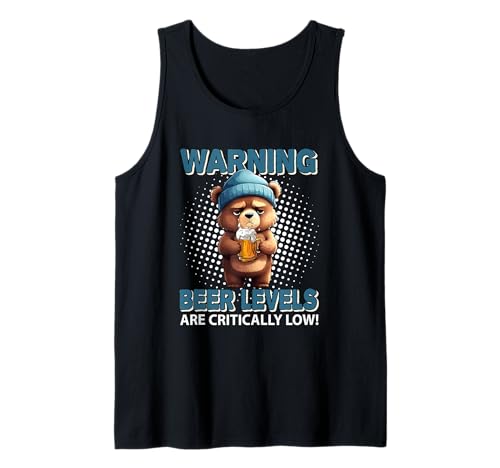 Beer Levels Are Critically Low Costume Bear Drinker Men Tank Top von Drinking Beer Vacations Costume