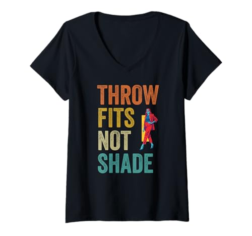 Damen Werfen Sie einen modischen Überwurf passt Nicht Schatten T-Shirt mit V-Ausschnitt Damen Werfen Sie einen modischen Überwurf passt Nicht Schatten T-Shirt mit V-Ausschnitt von Drip Flex Collective Humor Society