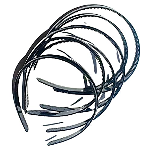 Drishti Kunststoff-Haarbänder für Mädchen, 6 Stück, Schwarz Drishti Kunststoff-Haarbänder für Mädchen, 6 Stück, Schwarz von Drishti