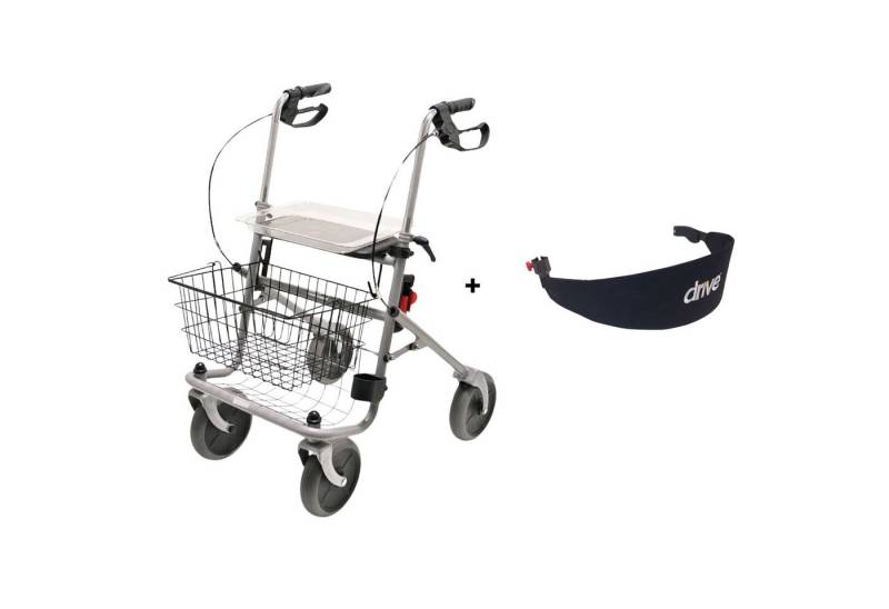 Drive Medical Rollator Drive Standard-Rollator Cristallo inkl. Rückengurt von Drive Medical