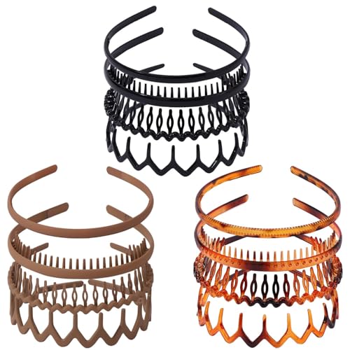 Drnytunk Haarbänder für Damen und Mädchen, Kamm-Stirnband, Kunststoff-Stirnband mit Zähnen, gewelltes Stirnband, rutschfeste Haarbänder für Damen, Hautpflege, Stirnbänder, Haarschmuck für Damen, 12 Drnytunk Haarbänder für Damen und Mädchen, Kamm-Stirnband, Kunststoff-Stirnband mit Zähnen, gewelltes Stirnband, rutschfeste Haarbänder für Damen, Hautpflege, Stirnbänder, Haarschmuck für Damen, 12 von Drnytunk