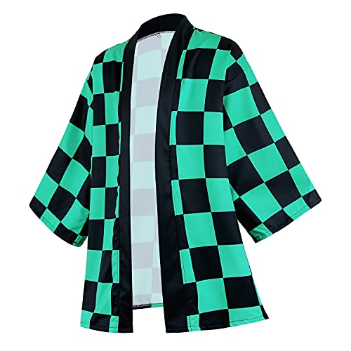 Drofe Anime Roben Tanjiro Cosplay Kostüm Zenitsu Kimono, Blau, L von Drofe