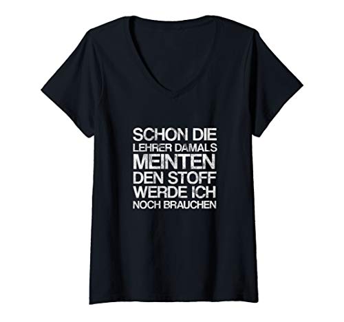 Damen Lustiger Spruch Stoff Drogen Kiffen Party Geschenk T-Shirt mit V-Ausschnitt Damen Lustiger Spruch Stoff Drogen Kiffen Party Geschenk T-Shirt mit V-Ausschnitt von Drogen Geschenkidee