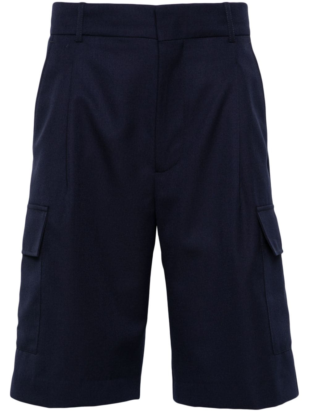 Drôle De Monsieur Halbhohe Cargo-Shorts - Blau von Drôle De Monsieur