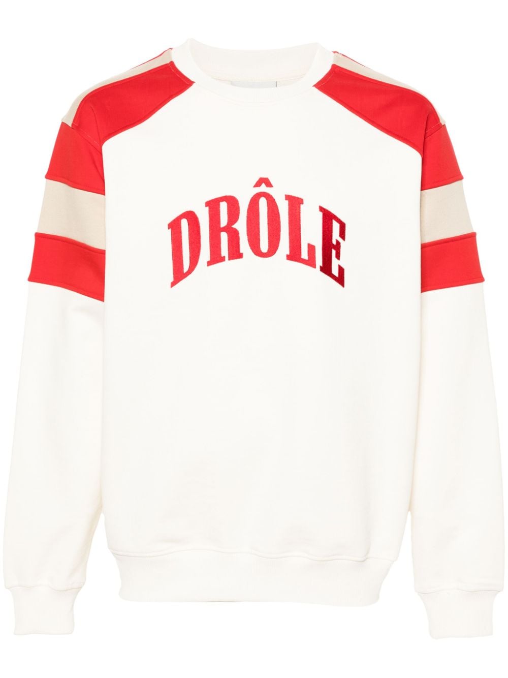 Drôle De Monsieur Sweatshirt mit Logo-Stickerei - Nude von Drôle De Monsieur