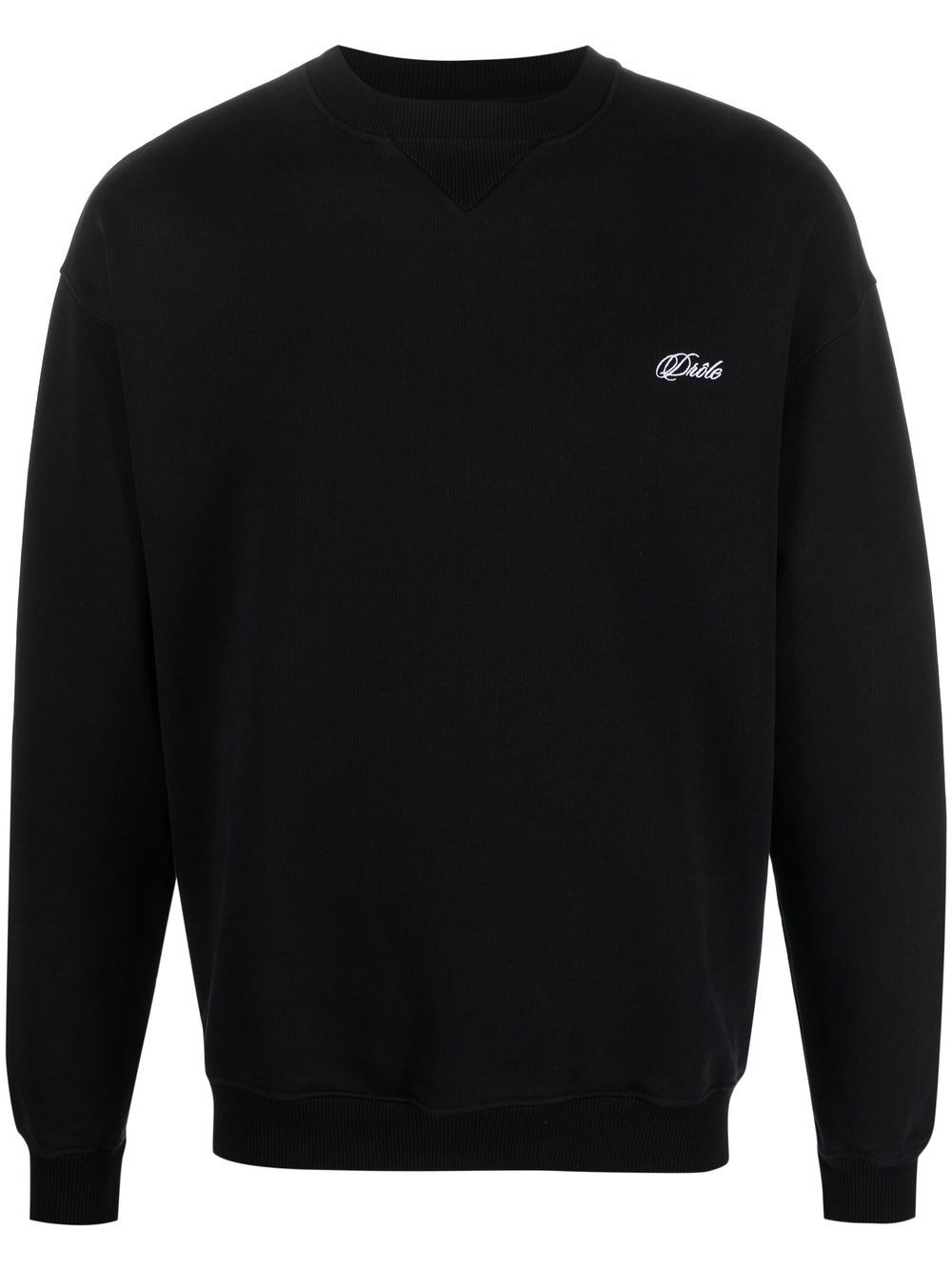 Drôle De Monsieur Sweatshirt mit rundem Ausschnitt - Schwarz von Drôle De Monsieur