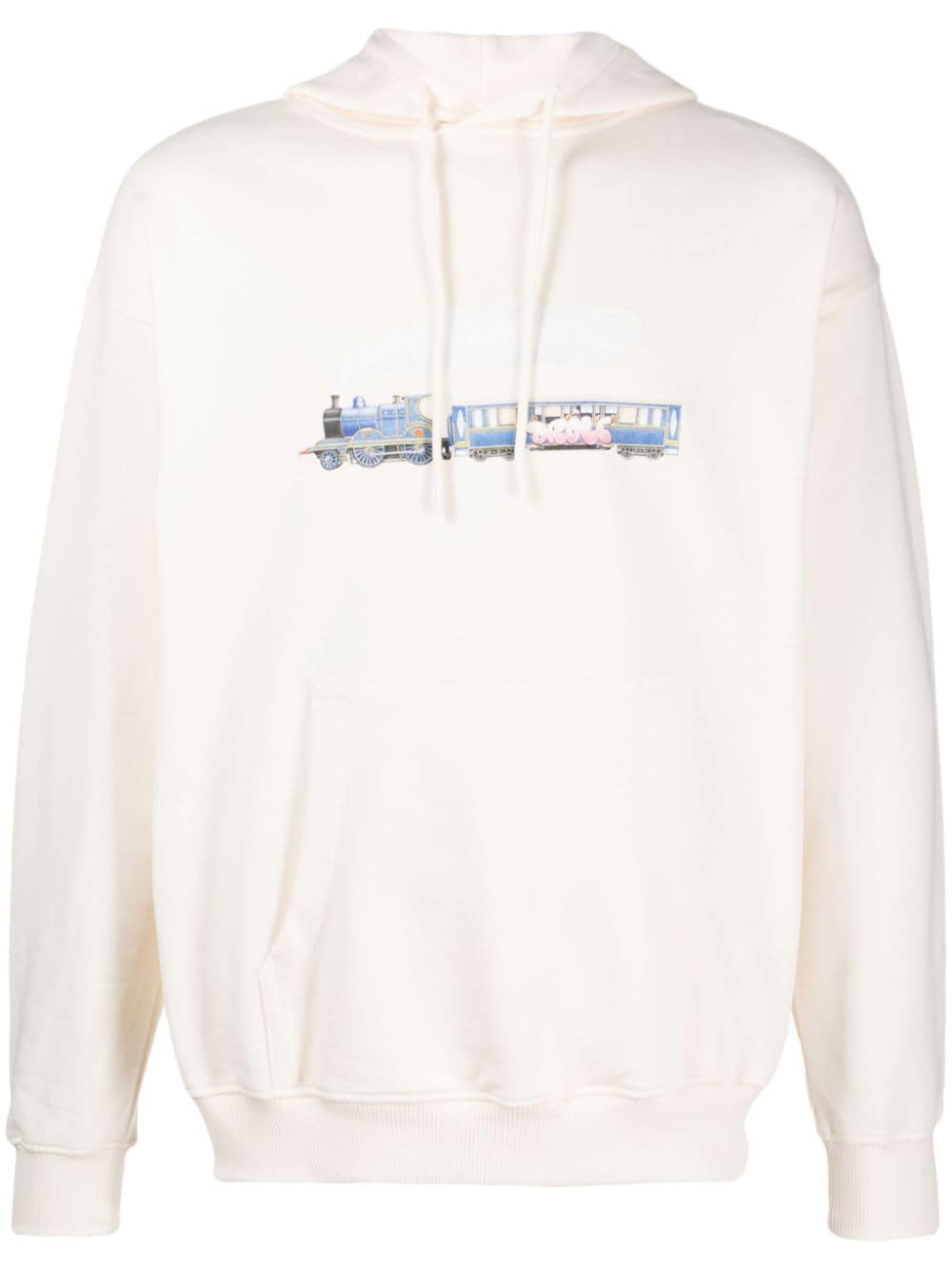 Drôle De Monsieur Hoodie mit grafischem Print - Nude von Drôle De Monsieur