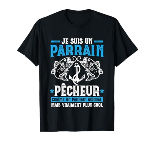 Pate Angler Angeln Humor Mädchen Geschenk Angler Angeln T-Shirt von Drôle Retro Pêcheur Humour Idée Cadeau Pêche