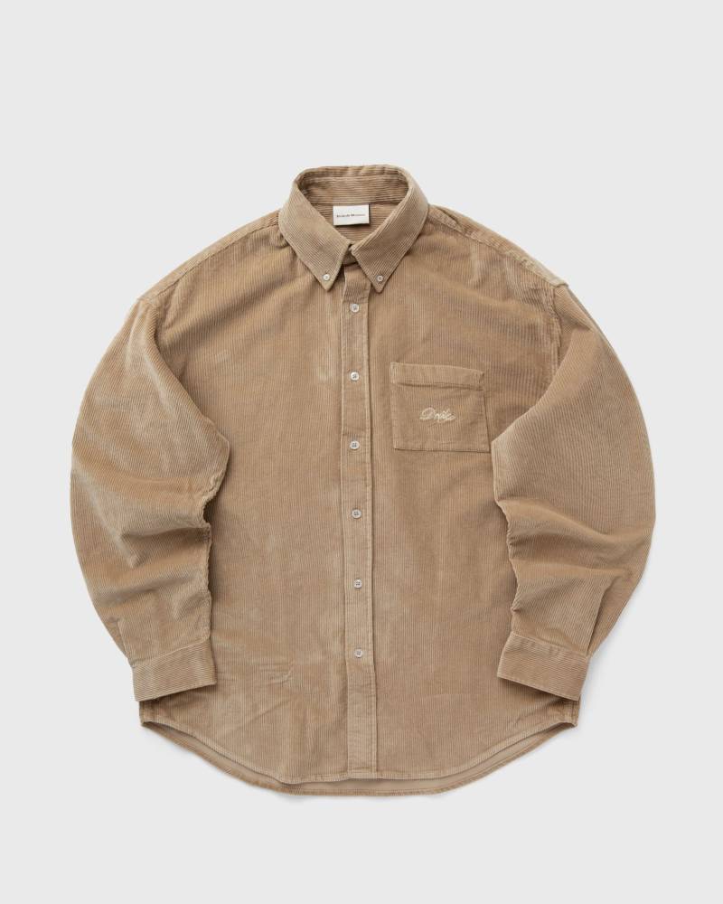 Drôle de Monsieur La Chemise Corduroy men Longsleeves brown in Größe:M von Drôle de Monsieur