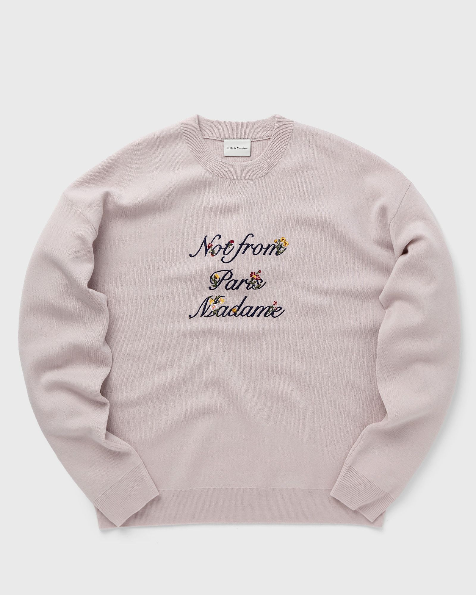 Drôle de Monsieur La Sweat Slogan Fleurs men Pullovers beige in Größe:L von Drôle de Monsieur