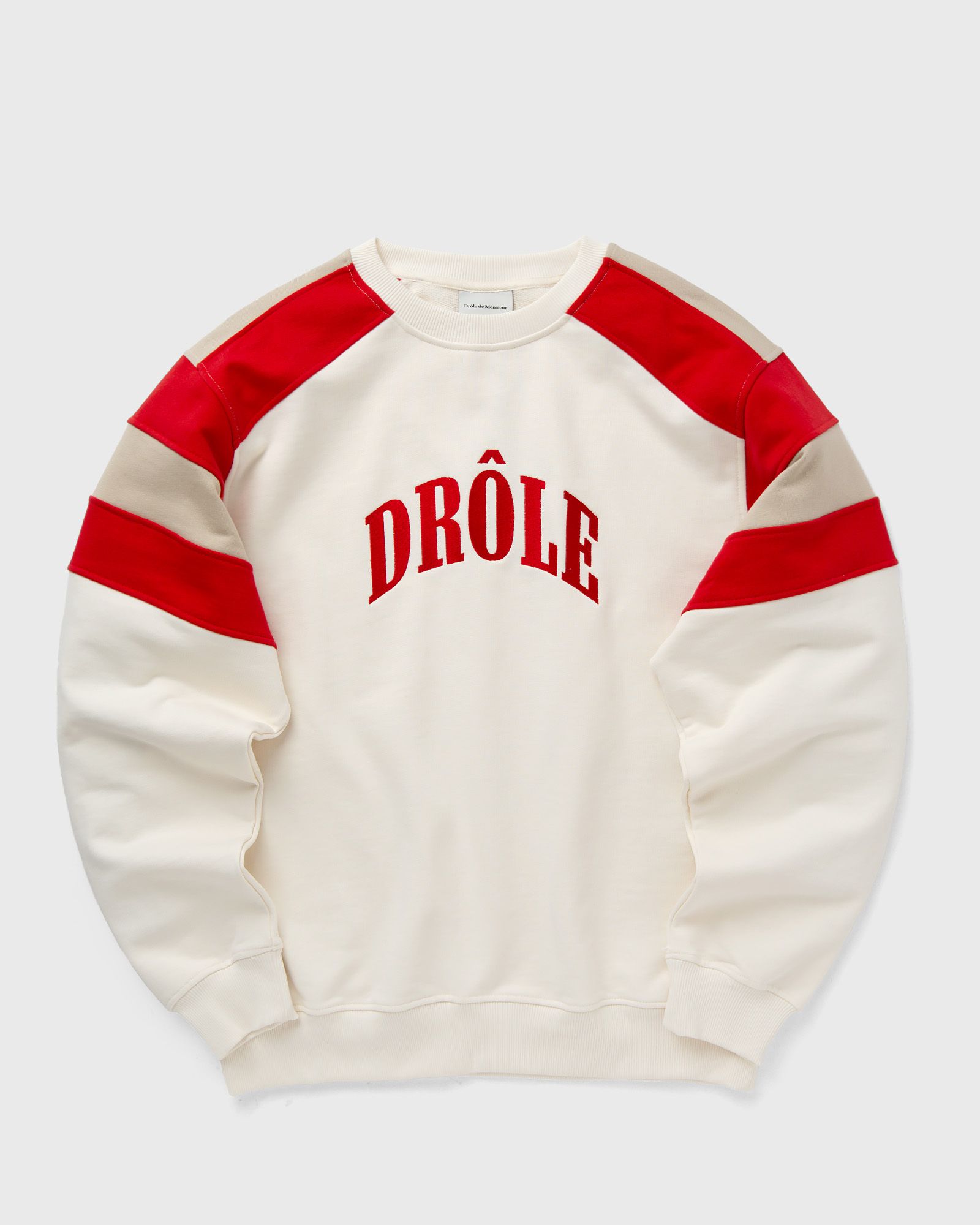 Drôle de Monsieur Le Sweatshirt DrÙle Sport men Sweatshirts red|beige in Größe:L von Drôle de Monsieur