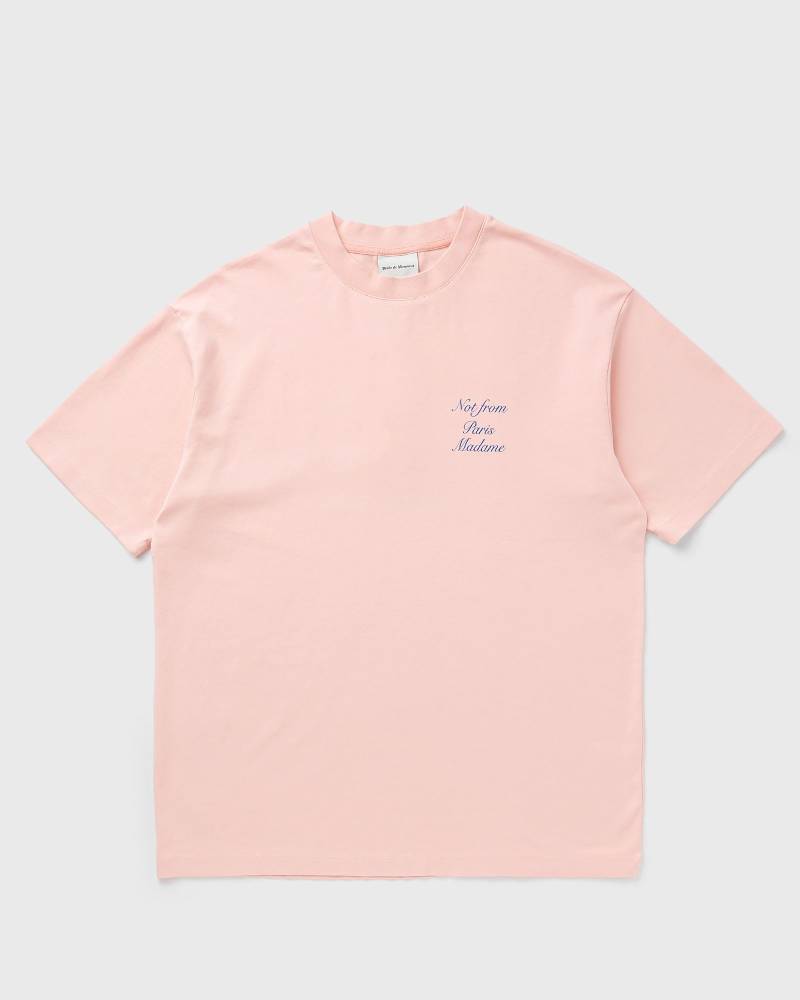 Drôle de Monsieur Le T-Shirt Slogan Cursive men Shortsleeves pink in Größe:M von Drôle de Monsieur