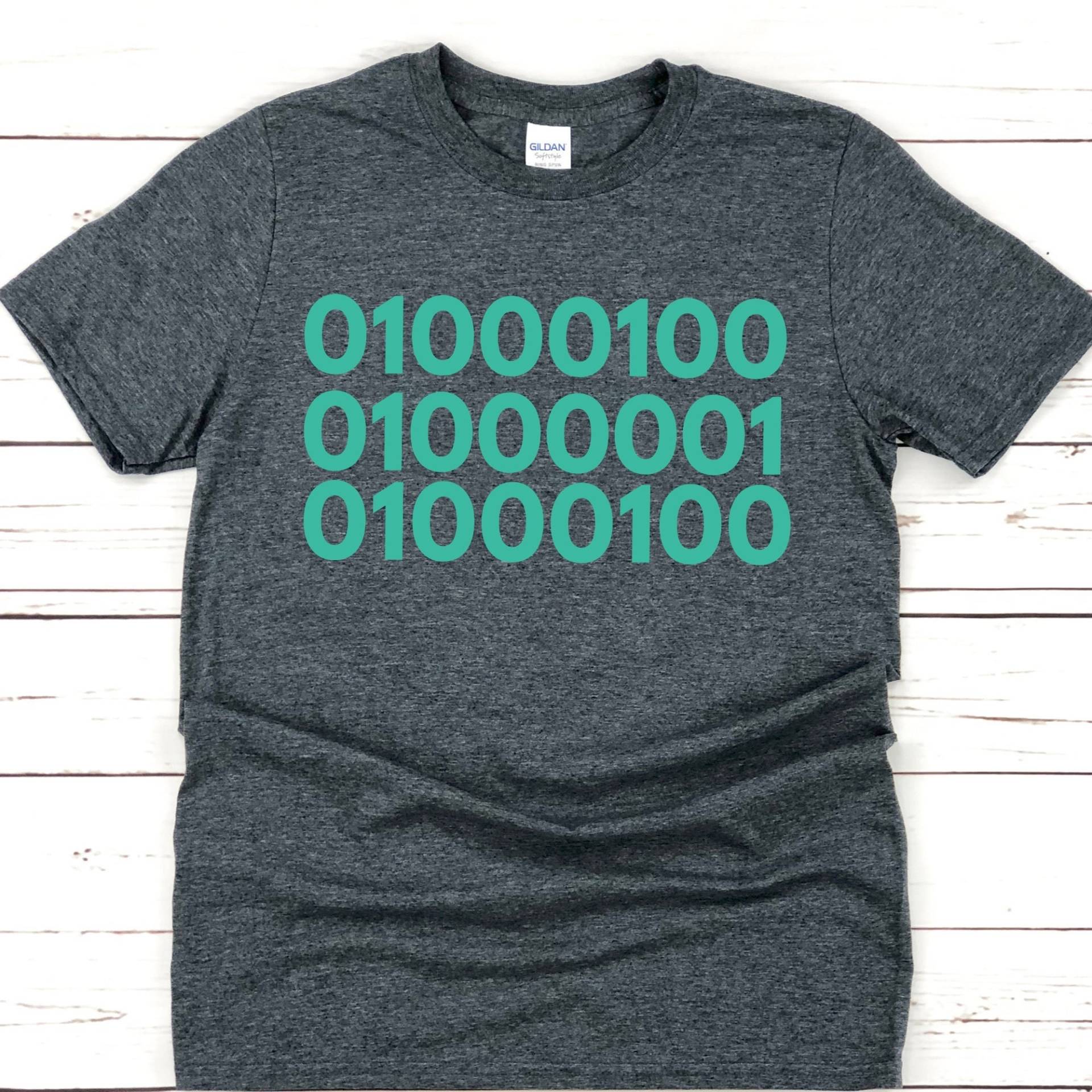 Dad in Binary Code Shirt - Vatertagshemden Geschenke Cooles Geheimcode T-Shirt von DropBearCo