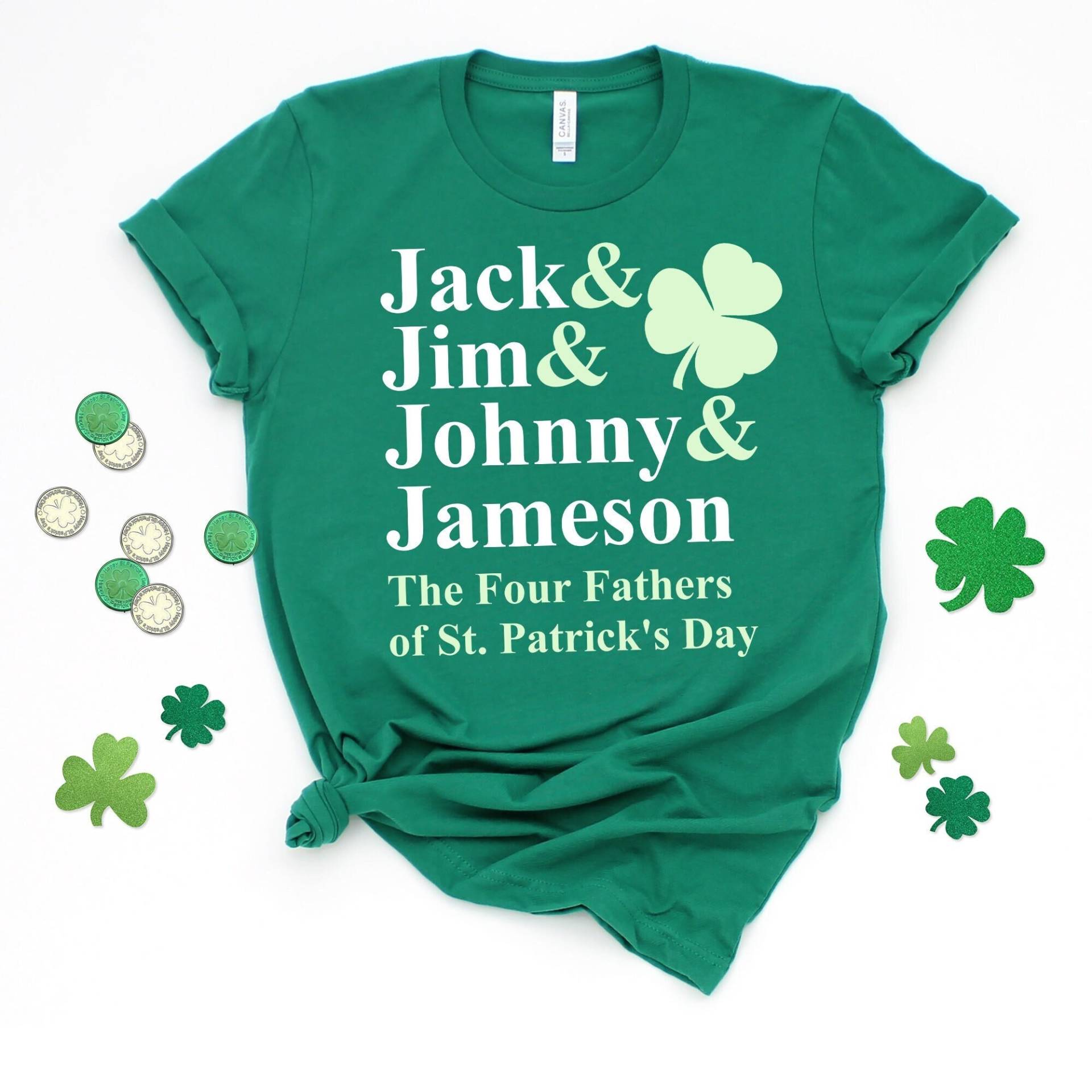 Four Fathers Of St Patrick Es Day Shirt - Jack Jim Johnny, Funny Saint Shirts von DropBearCo