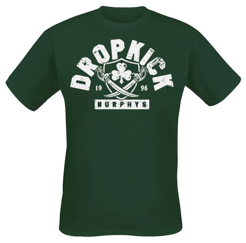 Dropkick Murphys Bruin Badge T-Shirt dunkelgrün in M von Dropkick Murphys