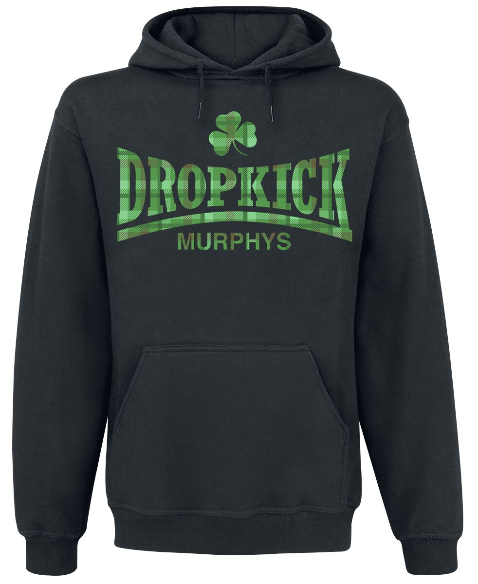 Dropkick Murphys Kapuzenpullover - Fighter Plaid - S bis XXL - für Männer - Größe M - schwarz  - Lizenziertes Merchandise! Dropkick Murphys Kapuzenpullover - Fighter Plaid - S bis XXL - für Männer - Größe M - schwarz  - Lizenziertes Merchandise! von Dropkick Murphys