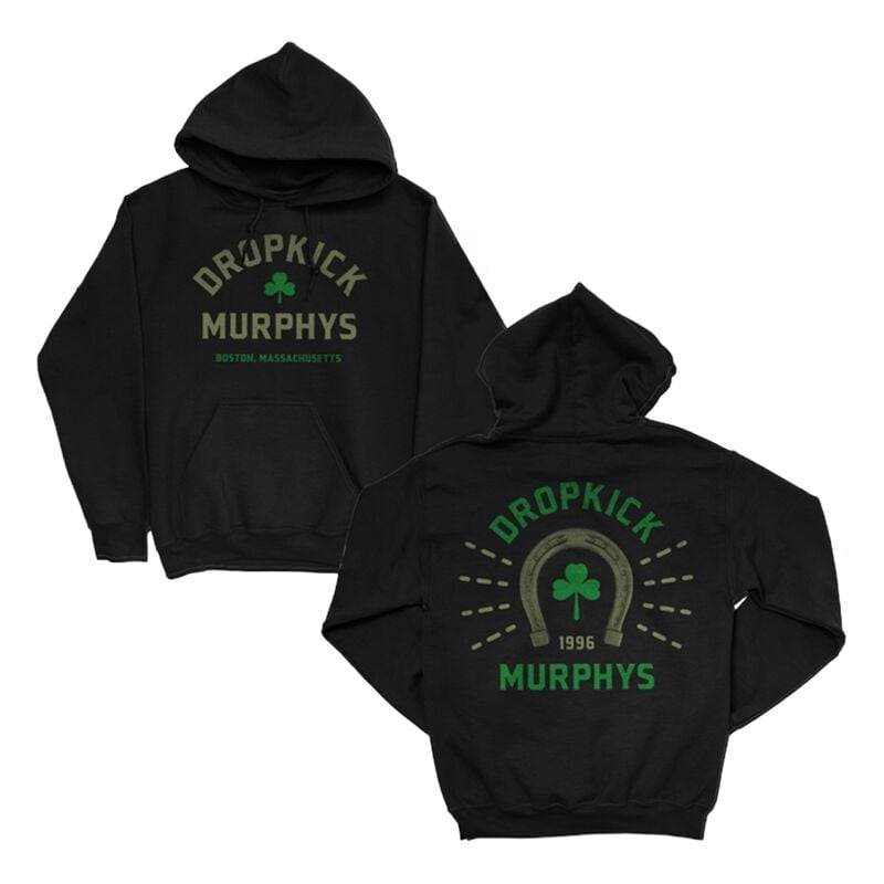Dropkick Murphys Kapuzenpullover - Lucky Horseshoe - S bis M - für Männer - Größe M - schwarz  - Lizenziertes Merchandise! von Dropkick Murphys