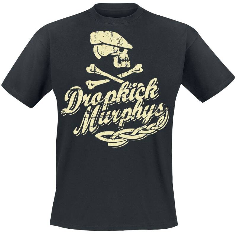 Dropkick Murphys Scally Skull Ship T-Shirt schwarz in M von Dropkick Murphys