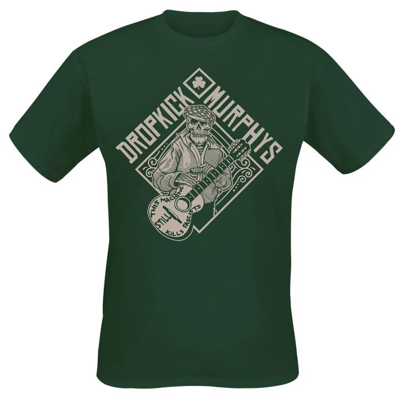 Dropkick Murphys Skelly Cousin T-Shirt dunkelgrün in L von Dropkick Murphys