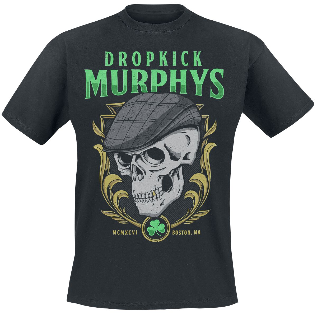 Dropkick Murphys Skelly Skull T-Shirt schwarz in L von Dropkick Murphys