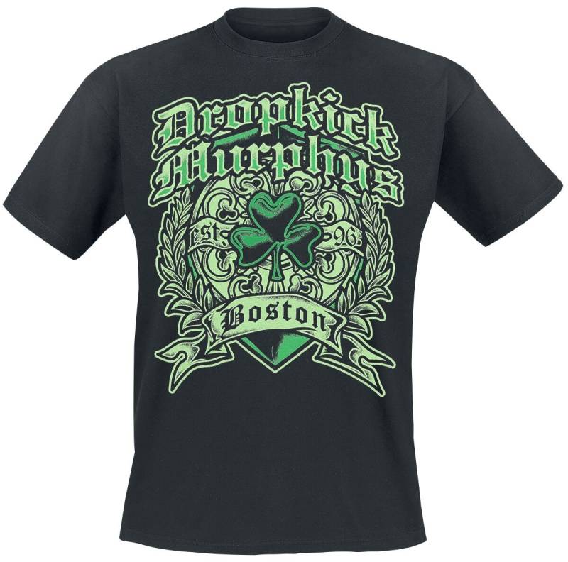 Dropkick Murphys T-Shirt - Boston Irish Heart - M bis XXL - für Männer - Größe XXL - schwarz  - Lizenziertes Merchandise! von Dropkick Murphys